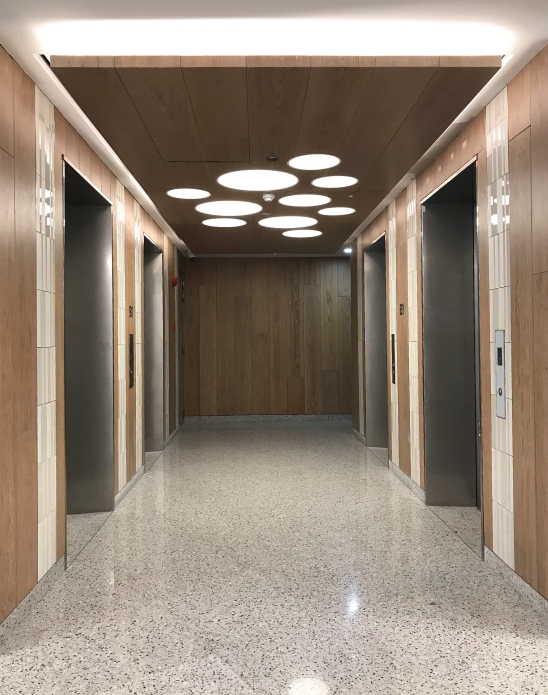 Onewood Decorative Wall Cladding at Shopping Mall