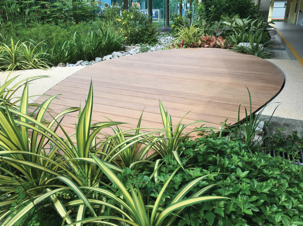 Onewood Decking at Educational Institute Garden