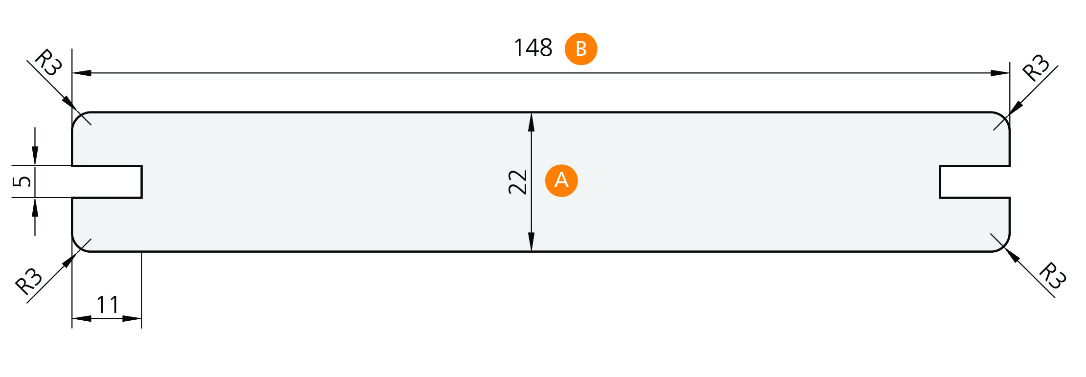 ONEWOOD Composite Timber Decking Profile Flat