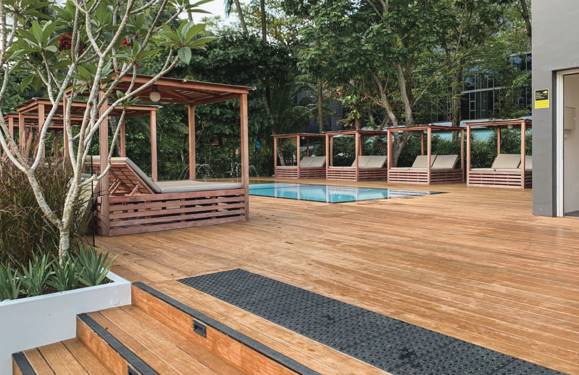 Onewood Decking at Sentosa Siloso