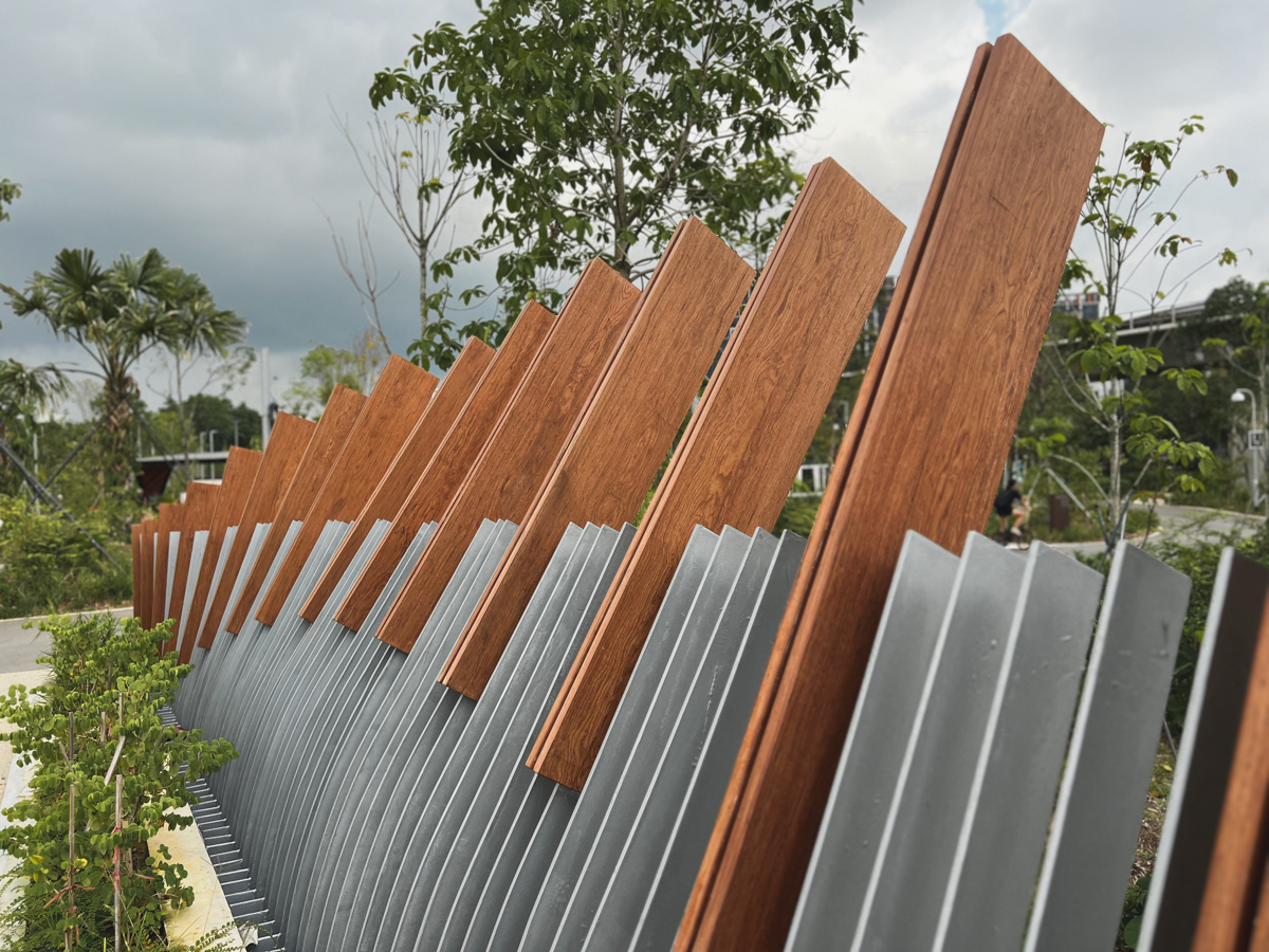ONEWOOD timber fins and decking
