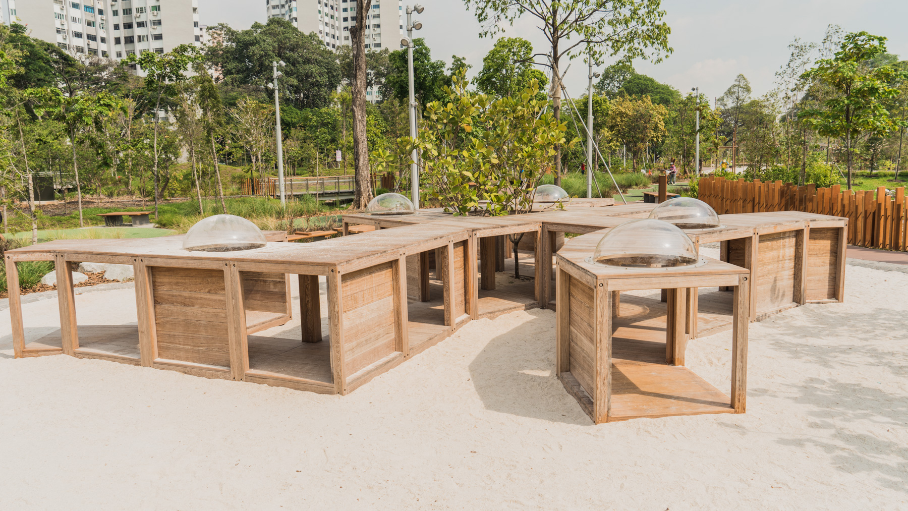 Onewood Crab Tunnel Structure Children Playground